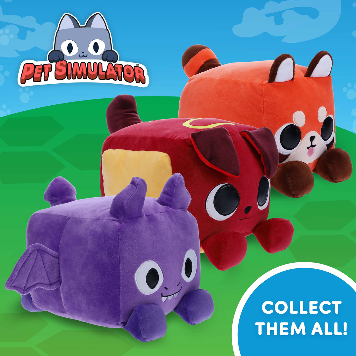 PET SIMULATOR - Purple Dragon HUGE Pet Plush (8.5" Tall, Series 1) [Includes DLC]